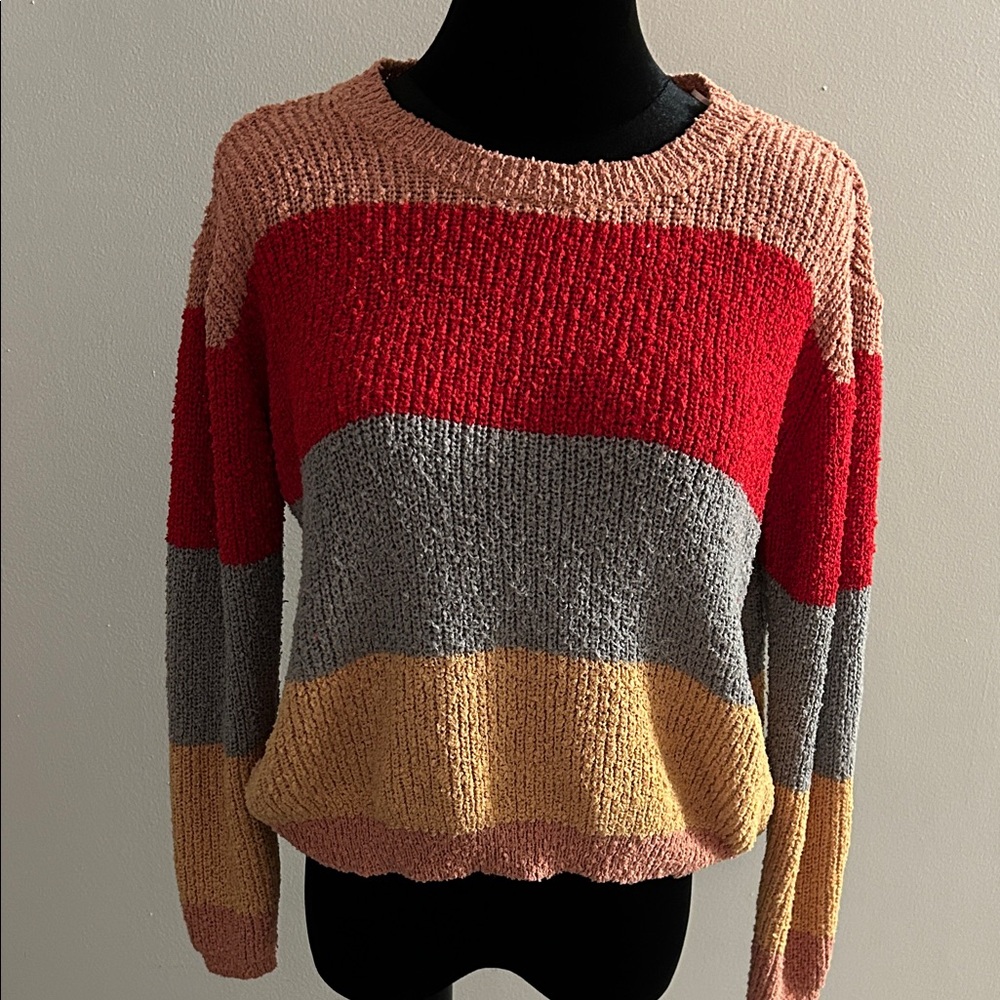 Debut Multicolor Striped Sweater